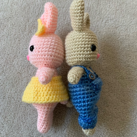 FUND RAISE- 2 bunnies - kid’s all hand crocheted project - Picture 8 of 10